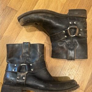 Frye Black harness Leather Boots